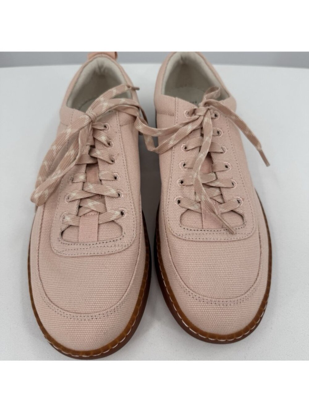 Everlane Tread Bare Sneaker size 13 Women's in Pink Canvas Classic Lace-up Shoes - Picture 5 of 10